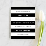 "Elan" - Reception Cards in Tuxedo by Griffinbell Paper Co. - Front