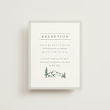 "Blue Ridge" - Reception Cards in Pine by Amy Kross - Front