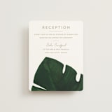 "Palm" - Reception Cards in Classic Palm by Kaydi Bishop - Front