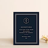 "Next Adventure" - Reception Cards in Navy by Stacey Meacham - Front