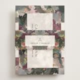 "Gardener's Palette" - Reception Cards in Garden by Phrosné Barwood - Assembled with Belly Band