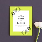 "minimally chic" - Reception Cards in Lemon by lena barakat - Front