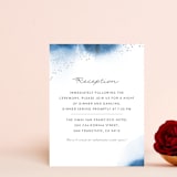 "Watercolor Dots" - Reception Cards in Agate by Maria Hilas-Louie - Front