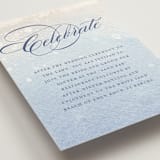 "Beachy" - Reception Cards in Ocean by Rebecca Daublin - Detail