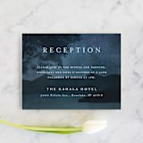"Coastal Nights" - Reception Cards in Midnight by Kelly Schmidt - Front