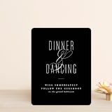 "Scripted Ampersand" - Reception Cards in Midnight by Roxy Cervantes - Front