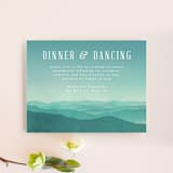 "Misty Mountain Range" - Reception Cards in Sky by Kelly Schmidt - Front
