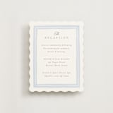 "Bristol" - Reception Cards in Aqua by Jennifer Wick - Front
