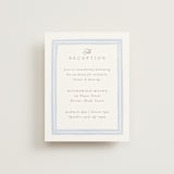 "Bristol" - Reception Cards in Aqua by Jennifer Wick - Front