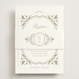 "Calia" - Reception Cards in Paris Rain by Jennifer Postorino - Assembled with Belly Band