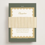 "Penumbra" - Reception Cards in Garden by Snow and Ivy - Assembled with Belly Band