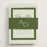 "Swoon" - Reception Cards in Lemongrass by Sam Dubeau - Assembled with Belly Band