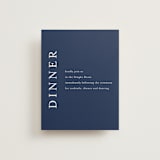 "brushstrokes in bloom" - Reception Cards in Indigo by Angela Marzuki - Front