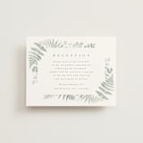 "Gilded Woodland" - Reception Cards in Fern by Kristie Kern - Front