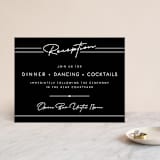"Vesperum" - Reception Cards in Slate by GeekInk Design - Front