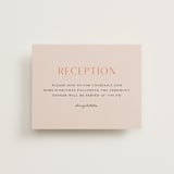 "ampersand names" - Reception Cards in Carrot by Lori Wemple - Front