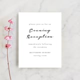 "Dressed in White" - Reception Cards in Cloud by Angela Garrick - Front