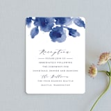 "Cornflower Wedding" - Reception Cards in Periwinkle by Chris Griffith - Front