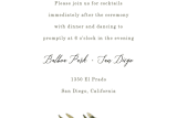 "Olive Branch" - Reception Cards in Olive by Wildfield Paper Co - Detail