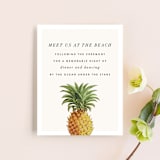 "Party in Paradise" - Reception Cards in Pineapple by Erin Hodges - Front