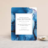 "blue tides" - Reception Cards in Sea Blue by Erin Deegan - Front