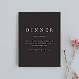 "Botanic" - Reception Cards in Midnight by kelli hall - Front