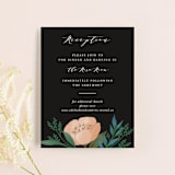 "Twilight" - Reception Cards in Coal by Lehan Veenker - Front