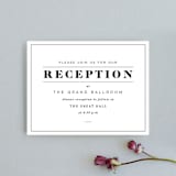 "Prelude" - Reception Cards in Vanilla by Nazia Hyder - Front