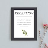 "Watercolor Leaf" - Reception Cards in Porcelain by Hanna M - Front