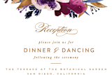 "Fall romance" - Reception Cards in Jewelled by Creo Study - Detail