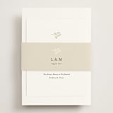 "Sense and Sensibility" - Reception Cards in Cloud by Design Lotus - Assembled with Belly Band