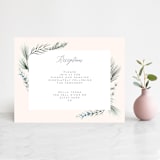 "Winterelle" - Reception Cards in Cornflower by Petra Kern - Front