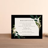 "Botanical Ring" - Reception Cards in Ivory by Susan Moyal - Front