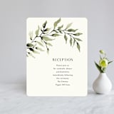 "Rural Romance" - Reception Cards in Leaf by Chris Griffith - Front