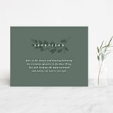 "Falling Branch" - Reception Cards in Eucalyptus by Amy Kross - Front