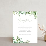 "Bright & Green" - Reception Cards in Spring by Amanda Day - Front