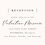 "Eternal" - Reception Cards in Ecru by Carly Reed Walker - Detail