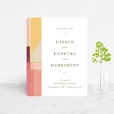 "Edgewater" - Reception Cards in Sunset by Griffinbell Paper Co. - Front