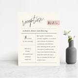 "A Storybook Wedding" - Reception Cards in Blush by Katy Shen - Front
