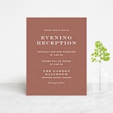 "Terrazzo Frame" - Reception Cards in Mustard by Amy Payne - Front