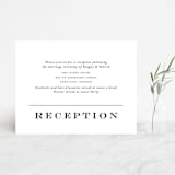 "Library Square" - Reception Cards in Charcoal by Meagan Christensen - Front