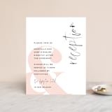 "thespian" - Reception Cards in Coral by silverscreen studio - Front