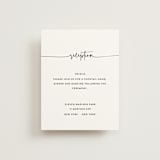 "Madison Ave" - Reception Cards in Linen by Design Lotus - Front
