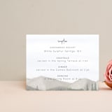 "muted mountains" - Reception Cards in Splendid Day by Deborah Chou - Front
