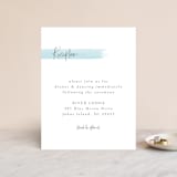 "So Delightful" - Reception Cards in Sky by Erika Firm - Front
