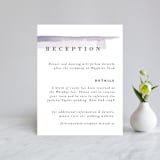 "Sea Splash" - Reception Cards in Amethyst by Alethea and Ruth - Front