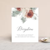 "rose drop" - Reception Cards in Rose by Cass Imagines - Front