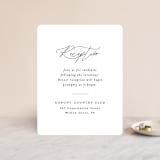 "Tallulah" - Reception Cards in Linen by Jennifer Wick - Front