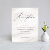 "Overjoyed" - Reception Cards in Taupe by Ana Sharpe - Front