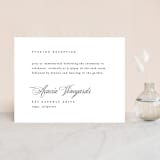 "Scripted Union" - Reception Cards in Pearl by Kelly Schmidt - Front